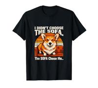 No elegí el sofá El sofá me eligió Corgi Camiseta gráfica económica