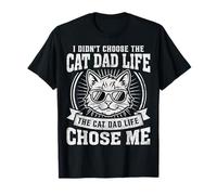 No elegí la Vida de papá, Divertido Padre de Gato y Gatito Camiseta