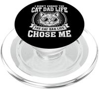 No elegí la Vida de papá, Divertido Padre de Gato y Gatito PopSockets PopGrip para MagSafe