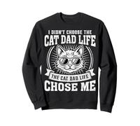 No elegí la Vida de papá, Divertido Padre de Gato y Gatito Sudadera