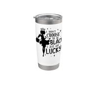 No elegí ser Black Lucky Melanin Sista Black Queen Vaso térmico de acero inoxidable de doble pared