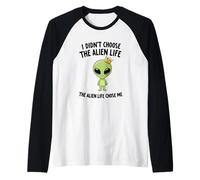 No elegí The Alien Life Choose Me Crown Apparel Camiseta Manga Raglan