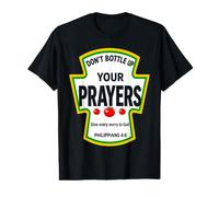 No embotelles Tus oraciones Filipenses 4:6 Condimentos Camiseta gráfica económica