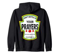 No embotelles Tus oraciones Filipenses 4:6 Condimentos Sudadera con Capucha