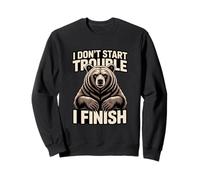 No empiezo Problemas, termino Grizzly Bear Sudadera