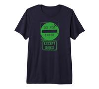 No Entrar Excepto Bicicletas Camiseta Premium