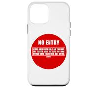 NO Entry - No Man Comes To The Father John 14:6 Warning Sign Carcasa para iPhone 12 Mini
