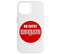 NO Entry - No Man Comes To The Father John 14:6 Warning Sign Carcasa para iPhone 14