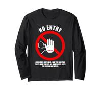 NO Entry - No Man Comes To The Father John 14:6 Warning Sign Manga Larga