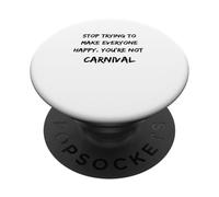No Eres Carnaval Trinidad y Tobago Refranes Divertidos de Trini PopSockets PopGrip Adhesivo