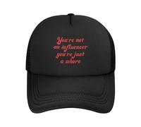 No Eres Una Influencer, Solo Eres Una Puta. Mujer Hombre Sombrero Ajustable Gorras Hip Hop Transpirable Gorra Trucker para Aire Libre Running Senderismo