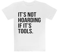 No Es Acaparamiento Si Se Trata De Herramientas Camiseta Blanca para Niños Camiseta De Manga Corta para Niños Kids White tee Children Short Sleeve T-Shirt