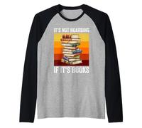 No es acaparamiento si Son Libros Bibliotecario Retro Bookworm Camiseta Manga Raglan