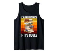 No es acaparamiento si Son Libros Bibliotecario Retro Bookworm Camiseta sin Mangas