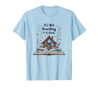 No es acaparamiento si Son Libros - El sueño del ratón de Biblioteca Camiseta, Hombre, Azul Bebé, XL