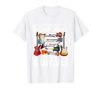 No es acaparar si se Trata de Guitarras músicos Camiseta gráfica económica, Hombre, Blanco, L