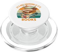 No es acaparar si se Trata de Libros Divertido Amante de los Libros Retro PopSockets PopGrip para MagSafe