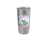 No es acumular si es un aficionado a tejer a ganchillo Vaso térmico de acero inoxidable de doble pared