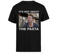 ¡No Es Cuestión De La Pasta! Camiseta Negra de Manga Corta para Hombre Black Men tee Short Sleeve T-Shirt
