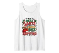 No es el Verdadero Doble Significado navideño Divertido y descarado de Papá Noel Camiseta sin Mangas