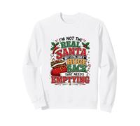 No es el Verdadero Doble Significado navideño Divertido y descarado de Papá Noel Sudadera