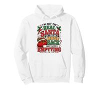 No es el Verdadero Doble Significado navideño Divertido y descarado de Papá Noel Sudadera con Capucha