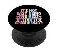 No es fácil ser la mejor esposa de todos los tiempos, pero aquí clavándolo PopSockets PopGrip Adhesivo