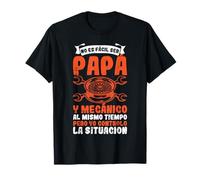 No Es Facil Ser Papa Y Mecanico Padre Coche Hombre Regalo Camiseta