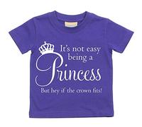 No es fácil ser una princesa pero Hey si la corona compatible con morado disponible en tamaños camiseta para bebé 0 - 6 meses a 14 - 15 años morado morado Talla:12-13 Years