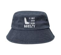 No Es Fácil Tener Sibilancias Mujer Hombre Algodón Sombrero De Cubo Funky Bucket Hat Casuales Gorro De Pescador para Playa Pesca Senderismo