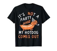 No Es Fiesta Sin Mi Hotdog Perro Salchicha Camiseta