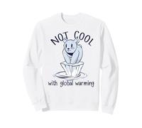 No es Genial con Meme de Gorro de Hielo Fundido de Oso Polar de Calentamiento Global Sudadera