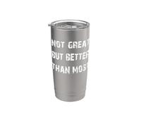 No es genial, pero mejor que la mayoría Vaso térmico de acero inoxidable de doble pared