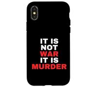 No es Guerra es Asesinato Ideas Políticas Carcasa para iPhone X/XS