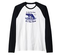No es la Vaca, es la Agricultura regenerativa Camiseta Manga Raglan