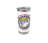 No es mi circo ni mi mono Elección política anti-Trump Vaso térmico de acero inoxidable de doble pared