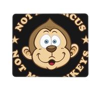 No Es Mi Circo, No Son Mis Monos Mouse Pad Agradable Mousepad Lavable Alfombrilla De Ratón para Gaming Oficina Hogar 25X30Cm