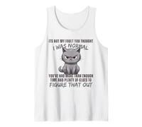 No es mi Culpa Que pensaras Que era un Gato Divertido Normal Camiseta sin Mangas