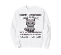 No es mi Culpa Que pensaras Que era un Gato Divertido Normal Sudadera