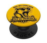 No es mi preocupación, Gracioso Gato sarcástico PopSockets PopGrip Adhesivo
