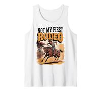 No es mi Primer Rodeo Horse Country Western Vintage Hombres Mujeres Camiseta sin Mangas