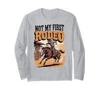 No es mi Primer Rodeo Horse Country Western Vintage Hombres Mujeres Manga Larga