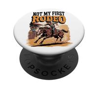 No es mi Primer Rodeo Horse Country Western Vintage Hombres Mujeres PopSockets PopGrip Adhesivo