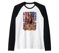 No es mi Primer Vaquero de Rodeo Camiseta Manga Raglan