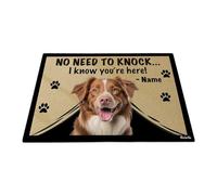 No Es Necesario Llamar, Sé Que Estás Aquí - Perro Cobrador De Peaje De Patos De Nueva Escocia Alfombra Puerta Suave Felpudo De Entrada Divertidos Tapete para Puerta para Interior Cocina 40X60 Cm