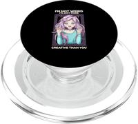 No es Raro Creativo Que tú Anime Girl Cosplay de Arte japonés PopSockets PopGrip para MagSafe