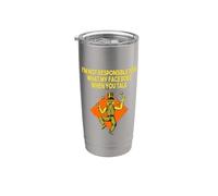 No es responsable de lo que hace mi cara cuando hablas sarcástico Vaso térmico de acero inoxidable de doble pared