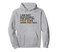 no es responsable de lo que hace mi cara Sudadera con Capucha