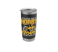 No es solo un conductor aficionado Rock Miner Minero Minero Camionero Vaso térmico de acero inoxidable de doble pared