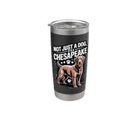 No es solo un perro, es un Chessie Retriever orgulloso de Chesapeake Vaso térmico de acero inoxidable de doble pared